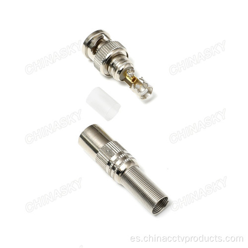 Conectores BNC con tornillo y bota de metal larga